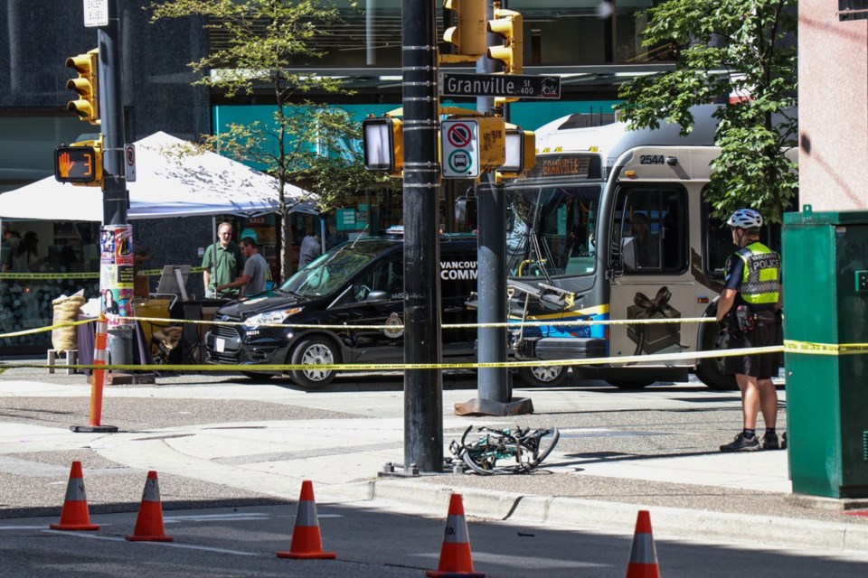 cyclist hit