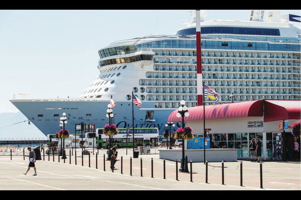 The cruise ship Ovation of the Seas pays a visit to Victoria, one of a record 264 cruise-ship visits expected this year at Odgen Point. Starting next year, passengers will be able to begin and end regularly scheduled trips at the terminal. Cunard is testing the market with four round trips to Alaska. And that could be just the start: The harbour authority is hoping to have a cruise ship call Victoria home by 2020. It also might look in the idea of having a second docking facility.