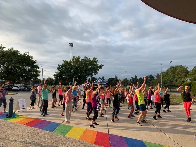 As part of Pride Week celebrations, West Richmond Community Centre hosted a dance-based outdoor fitness class on July 30. Photo submitted
