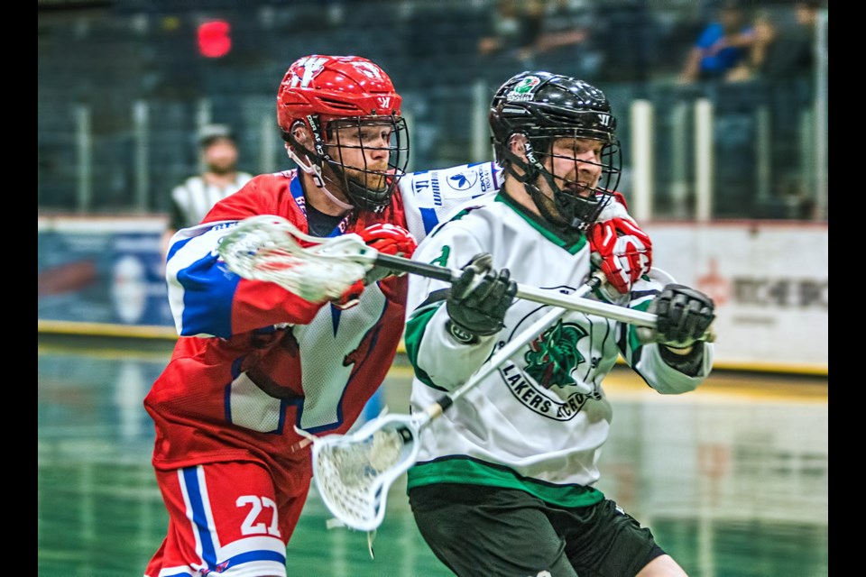 Burnaby Lakers forward Robert Church, at right, was named the WLA's Three Star Award recipient, after tallying the most points over the season from the three-star selection process.