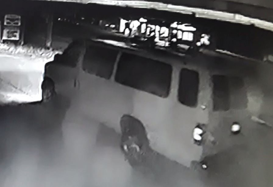 Surveillance photo of the white van stolen from Pender Harbour Diesel on Aug. 5.