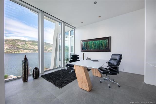 Kelowna lakefront mansion office