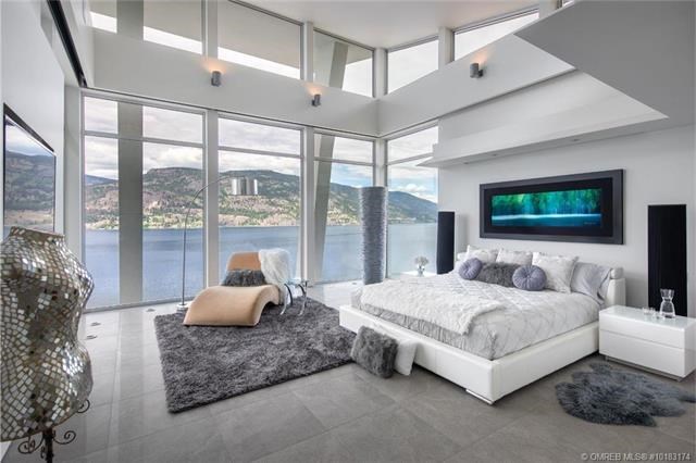 Kelowna lakefront mansion master bedroom