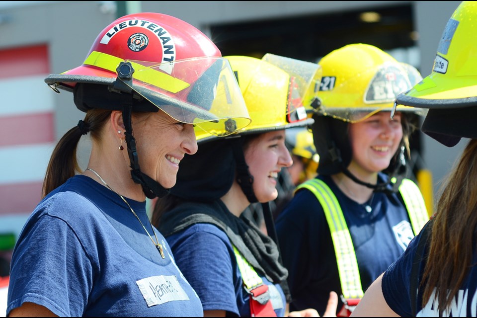 Lt. Heather Wilson is a 21-year firefighter with the Burnaby fire department and one of the camp’s three founders. Cornelia Naylor photo
