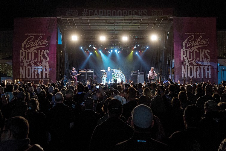 Loverboy performs on stage at Exhibition Park on Sunday night closing the third and final day of Cariboo Rocks The North. Citizen Photo by James Doyle