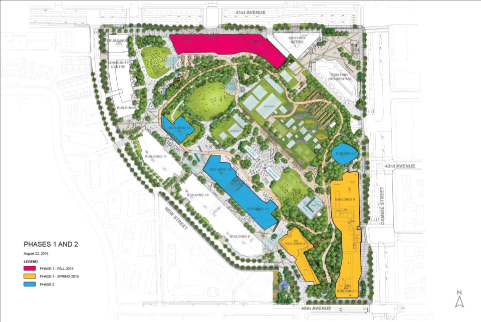 Oakridge redevelopment site plan.