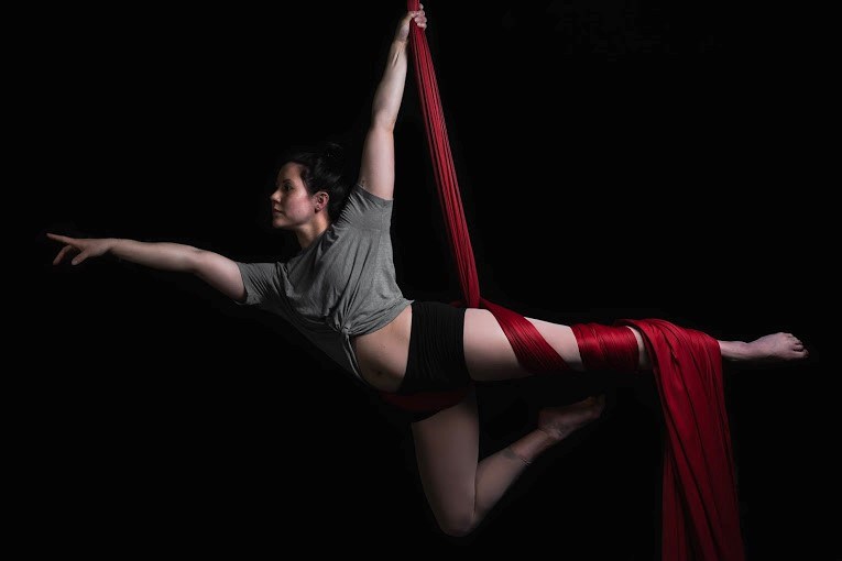 aerial silks, circus arts