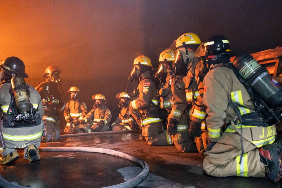 Teenage girls from around the Lower Mainland get a taste of what a real structure fire feels like during a fire camp last weekend meant to bring young women into the profession.