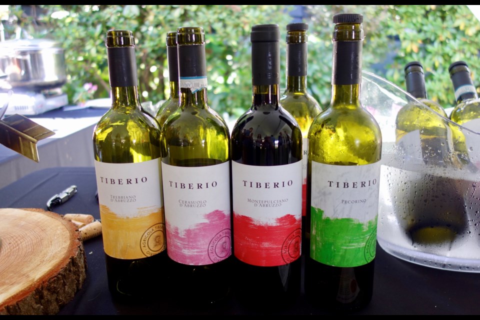 Four of Tiberio’s Tasty Wines.