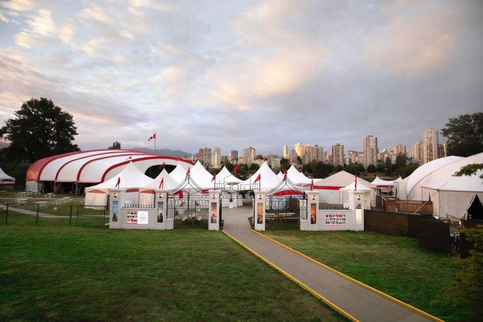 Bard on the Beach, tents, Vanier Park