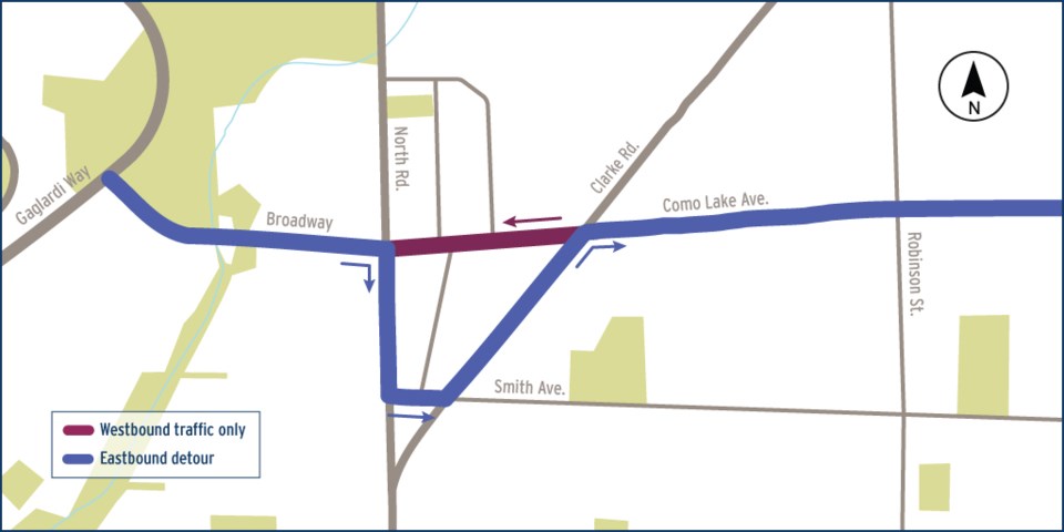 Como Lake detour