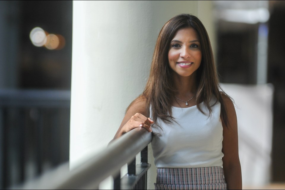 Tiana Sharifi at Lougheed Mall, a hub she says online predators use to try to meet young boys and girls face-to-face