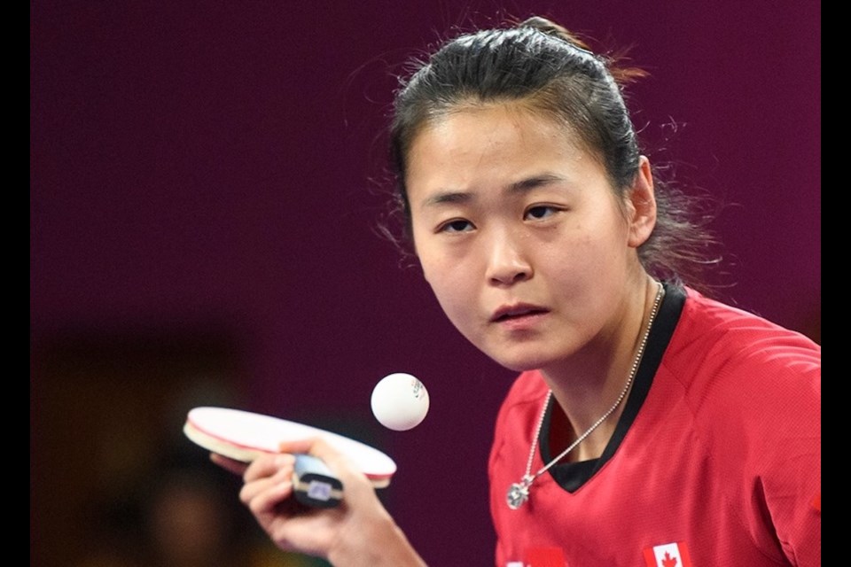Richmond's Mo Zhang captured three medals, including mixed doubles gold, in the table tennis competition at the Pan American Games in Lima, Peru.