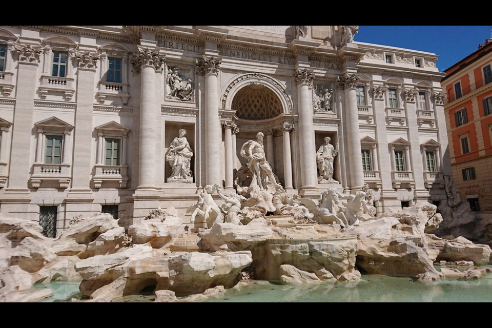 Vintage Photo * 1940's * Fontana di Trevi * Trevi Fountain * Rome