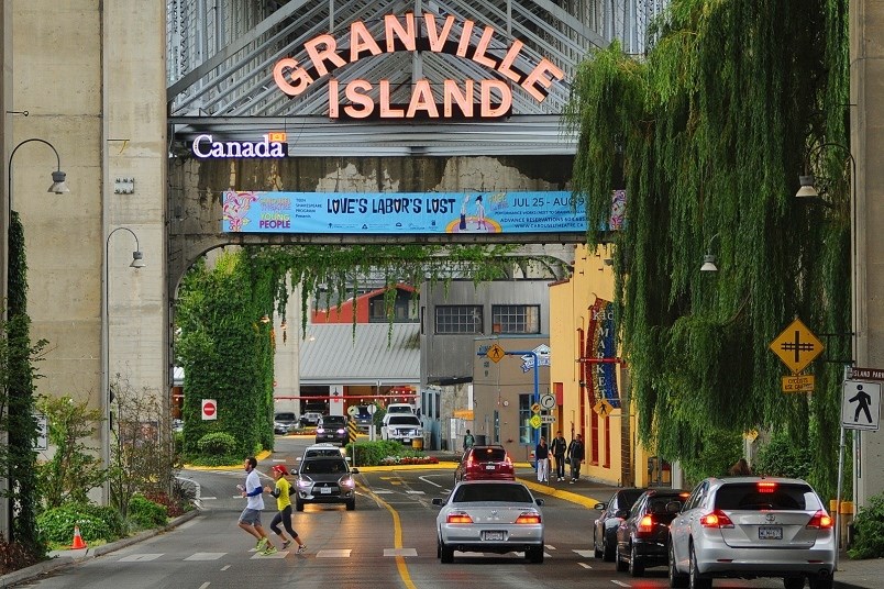 Granville Island, which is really a peninsula underneath Granville Bridge, was created in 1972, when