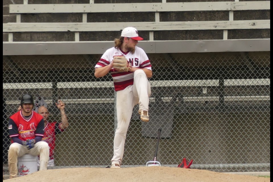 The New Westminster Twins will make their pitch for a berth in the Lower Mainland Baseball League's 18+ conference final on Sunday, 3 p.m. at Queen's Park Stadium.