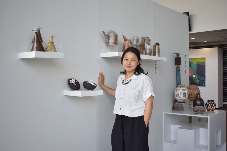 Wei Cheng is among the youngest artists in the show.