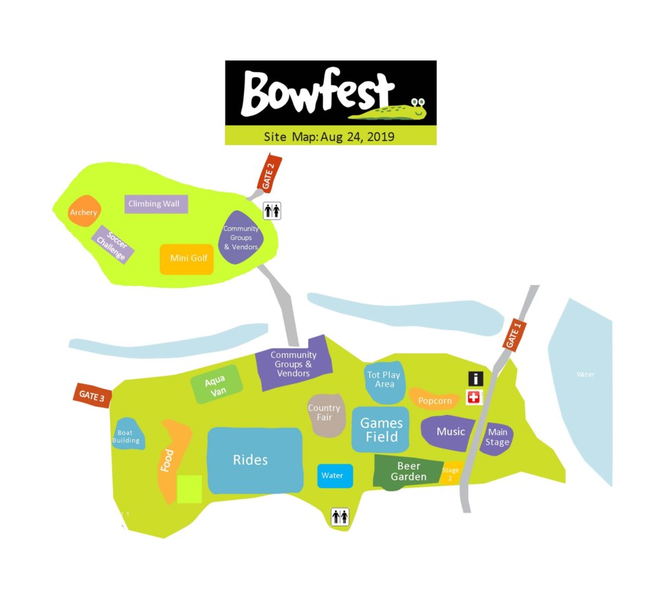 The Bowfest map.