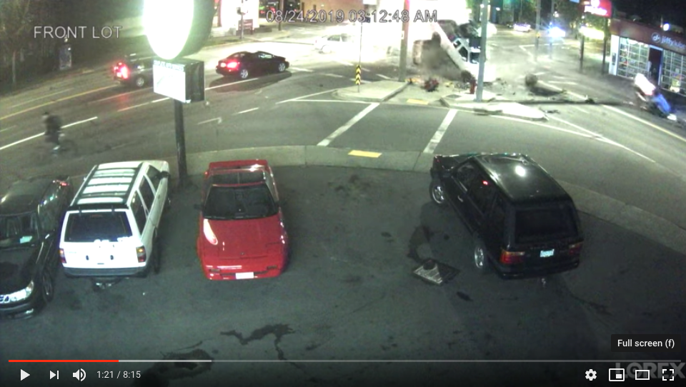 Man arrested after fleeing scene of highspeed crash caught on camera (video) Victoria Times