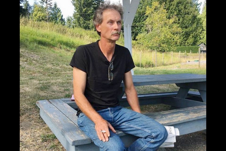 Alan Schmegelsky, father of Bryer Schmegelsky, poses in Mill Bay.