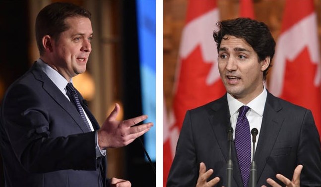 Andrew Scheer, Justin Trudeau