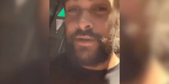 Aquaman and Game of Thrones star Jason Momoa live-streamed a video of himself, his dog and his frien
