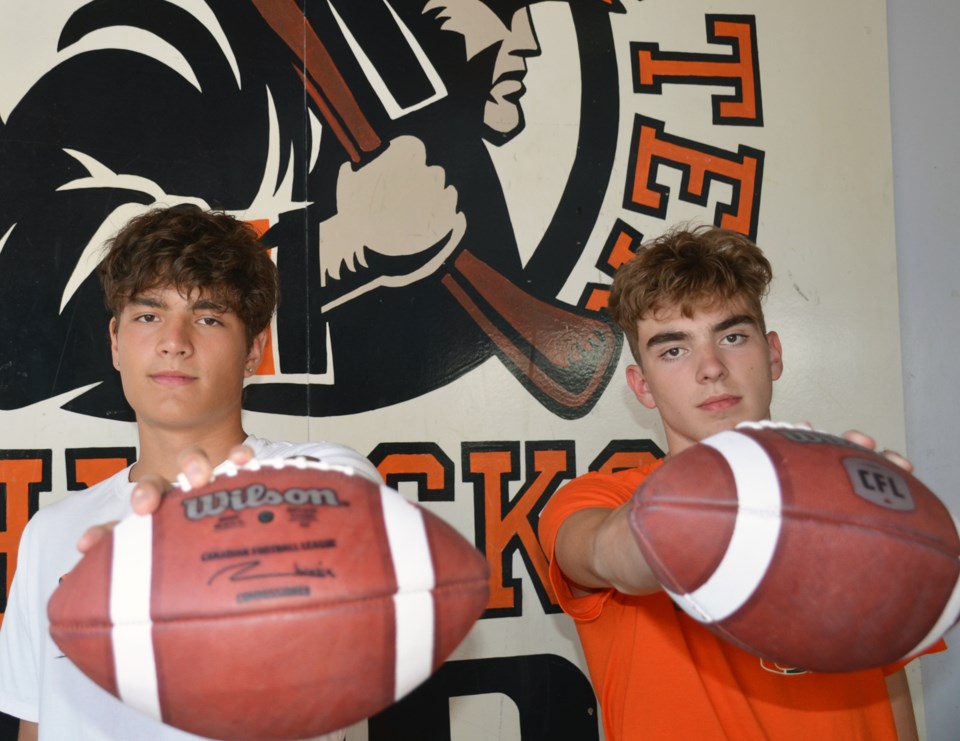 Hyacks football, Payton Myers, Greyson Paninsic