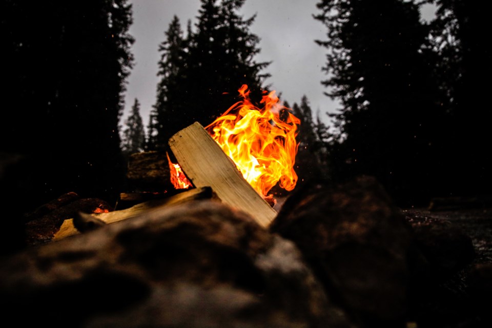 campfire, stock photo