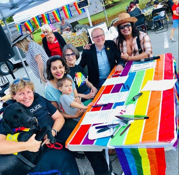 Judges in the the New West Farmers Market's recent Pie for Pride event were all smiles at the recent event.