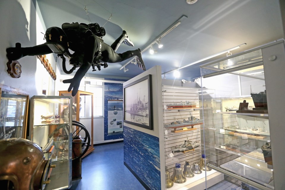 One of the many exhibits at the CFB Esquimalt Naval and Military Museum, where the newest exhibit remembers HMCS Beacon Hill.