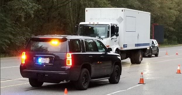 COMMERCIAL truck burnaby rcmp