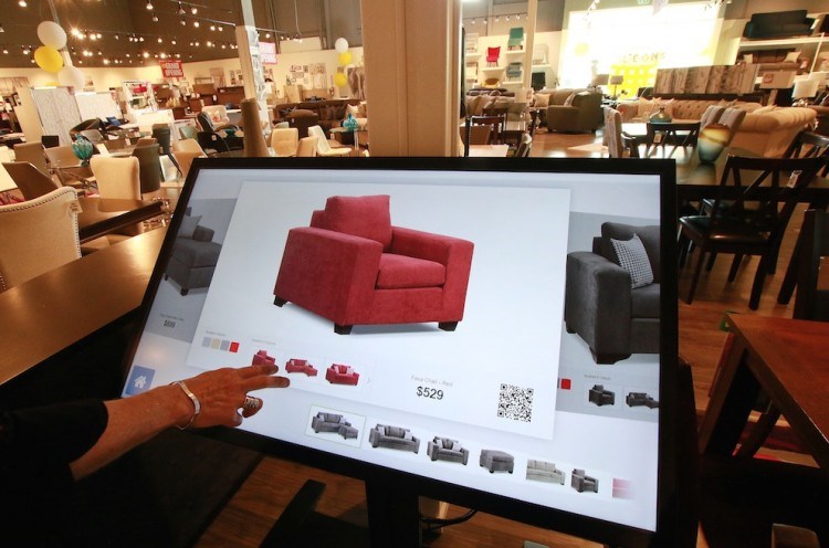 Leon's shoppers can view a range of colour options for products such as sofas