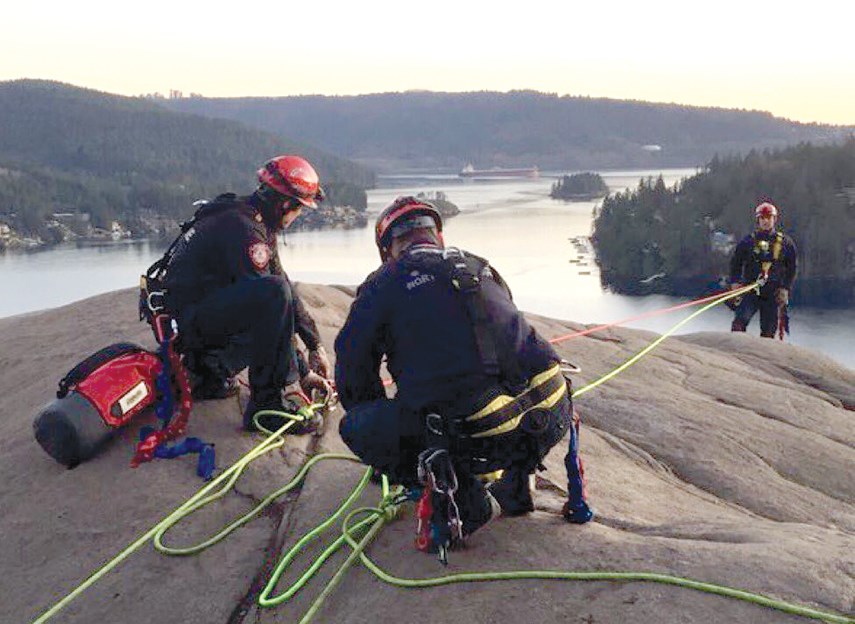 Quarry Rock rope rescue