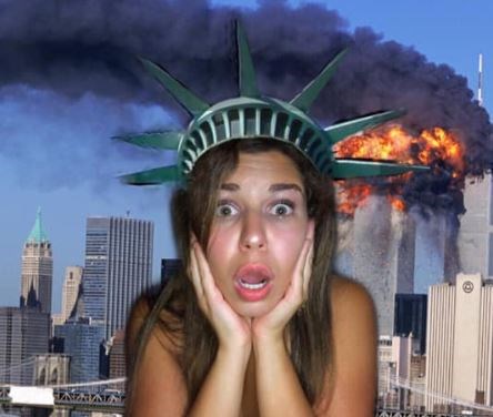 Surrey-based comedian Elizabeth Stanton is putting on a 9/11-themed comedy show at Lanalou's tonight