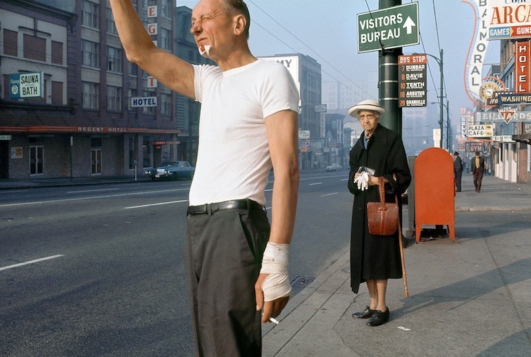 Man with Bandage. Photo Fred Herzog/Equinox Gallery