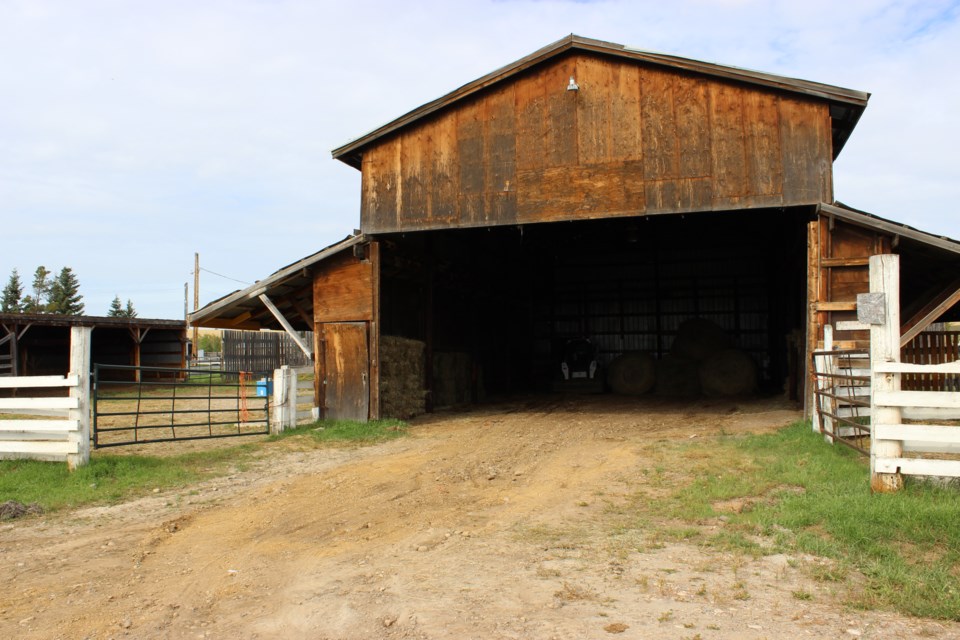 College farm hay barn. Not a residence.