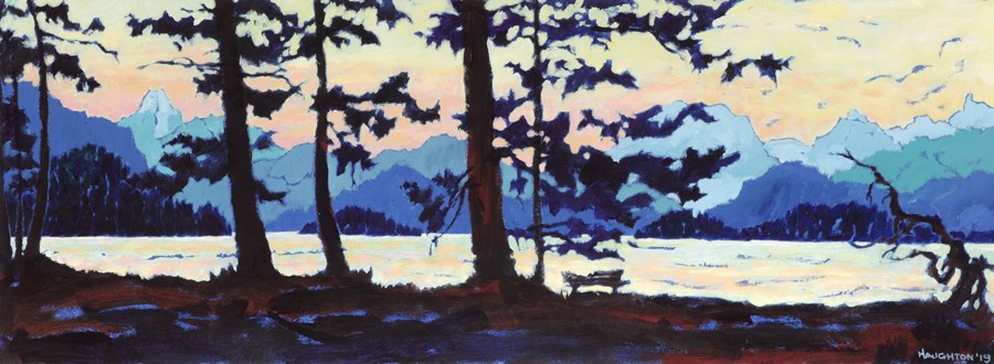 David Haughton's island landscapes are on display in a new exhibition at the Visual Space Gallery in Vancouver.