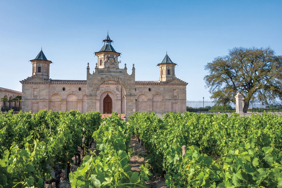 Chateau Cos d’Estournel is known as a Bordeaux wine property in the St. Estèphe appellation.