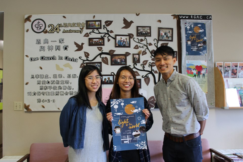 From left to right: Clara Leung, Shirley Tong and Eric Kua, says that family is an important aspect of the Mid-Autumn Festival.