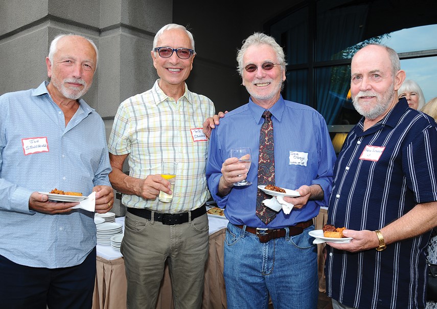 Brothers Joe and Rick Stonehouse (grad ’69) with Dave Oldroyd (grad ’68) and Robin Sutherland (grad ’69).