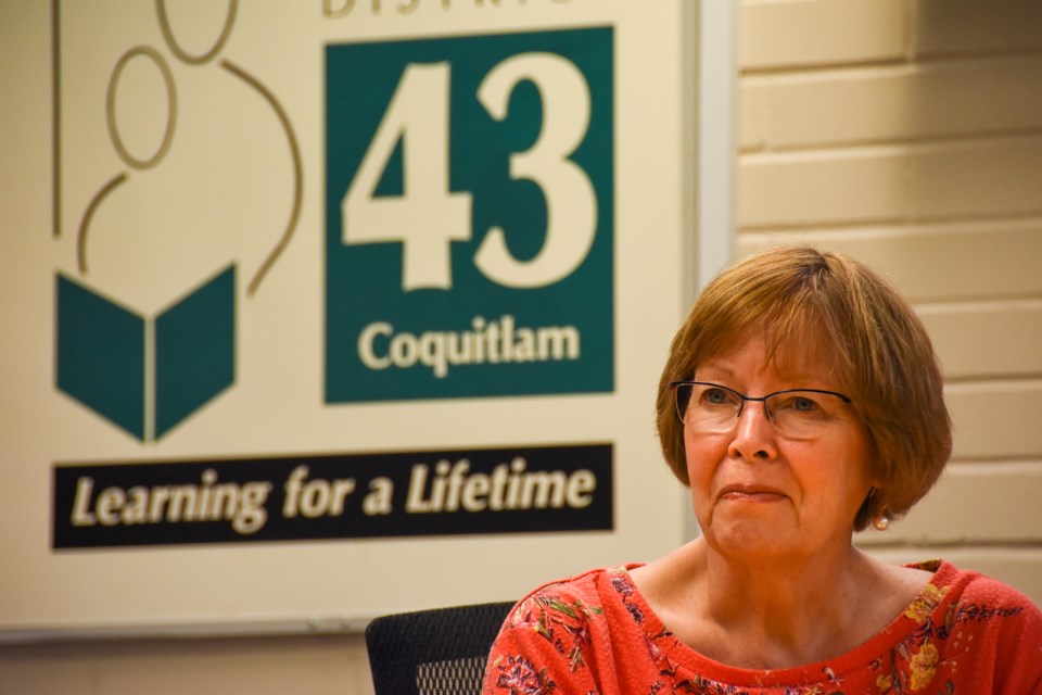 School District 43 board of education chair, and Coquitlam trustee, Barb Hobson in an interview with