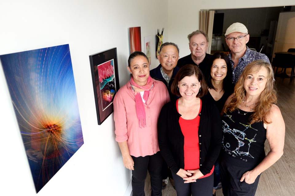 Yunuen Perez Vertti, Doug Soon, Simone Brandl, Bill Thomson, Nadia Dispirito, Grant Withers and Carolyn Sullivan are inviting everyone out to the inaugural Art Crawl Burnaby Heights, Sept. 27 and 28.