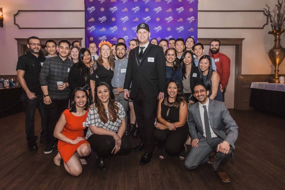 Christopher Cayford (in the hat) hosted his own celebration of life, shortly after being told he was terminally ill in 2017. The Richmond native was surrounded by close friends in life. His mom, Claire Conde, hopes that bond continues when it comes to her son's second annual Cayford Gala next month. Photos submitted