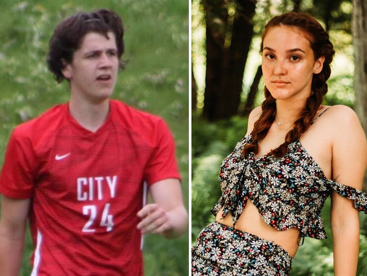 First-year UVic students John Geerdes, from Iowa City, Iowa, and Emma Machado, from Winnipeg, died when a bus went off the road near Bamfield on Friday, Sept. 13, 2019. Photos via Facebook