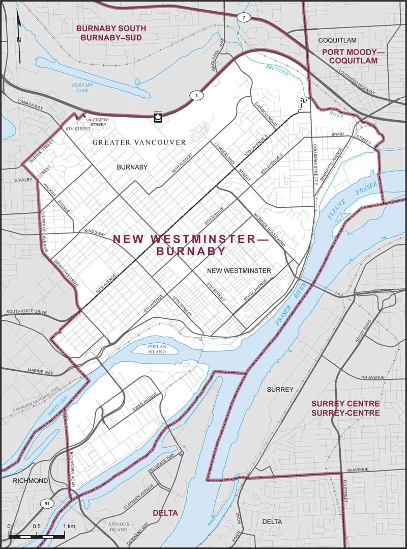 Federal election New Westminster-Burnaby