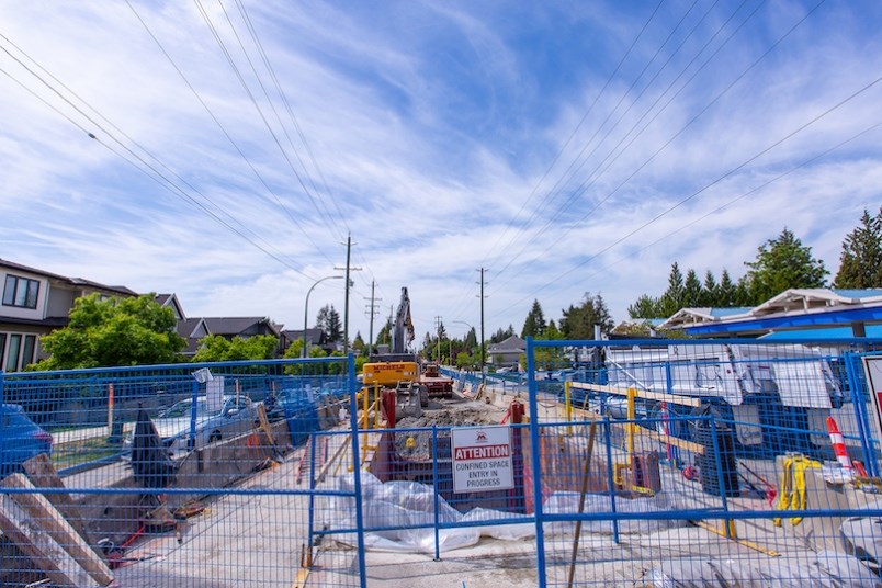 FortisBC dug up Como Lake Avenue this past summer for a new pipeline. Coquitlam was rebuffed in its attempts to get Fortis to repave the whole street and remove the old pipeline so city council has submitted a resolution to the UBCM's convention this week calling for changes in provincial legislation to allow cities to have more of a say about public utility works.