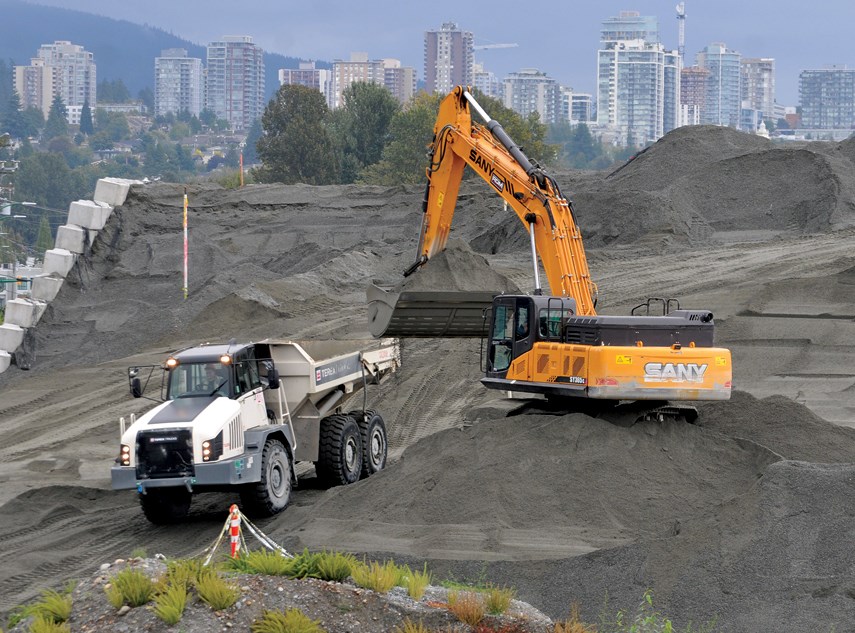 North Shore sewage plant site preparation