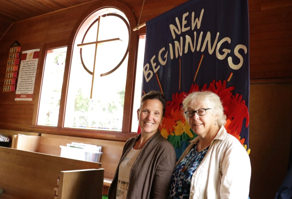 Tina Overbury and Rev. Lorraine Ashdown are the new ministerial team behind the Little Red Church.