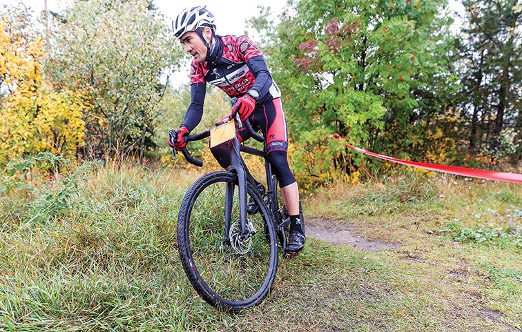 Mike Smith pedals around the trails in Freeman Park on Saturday morning while competing in the first of four cyclocross races in the P.G. Cycling Club’s Fall Cyclocross Series. Citizen Photo by James Doyle