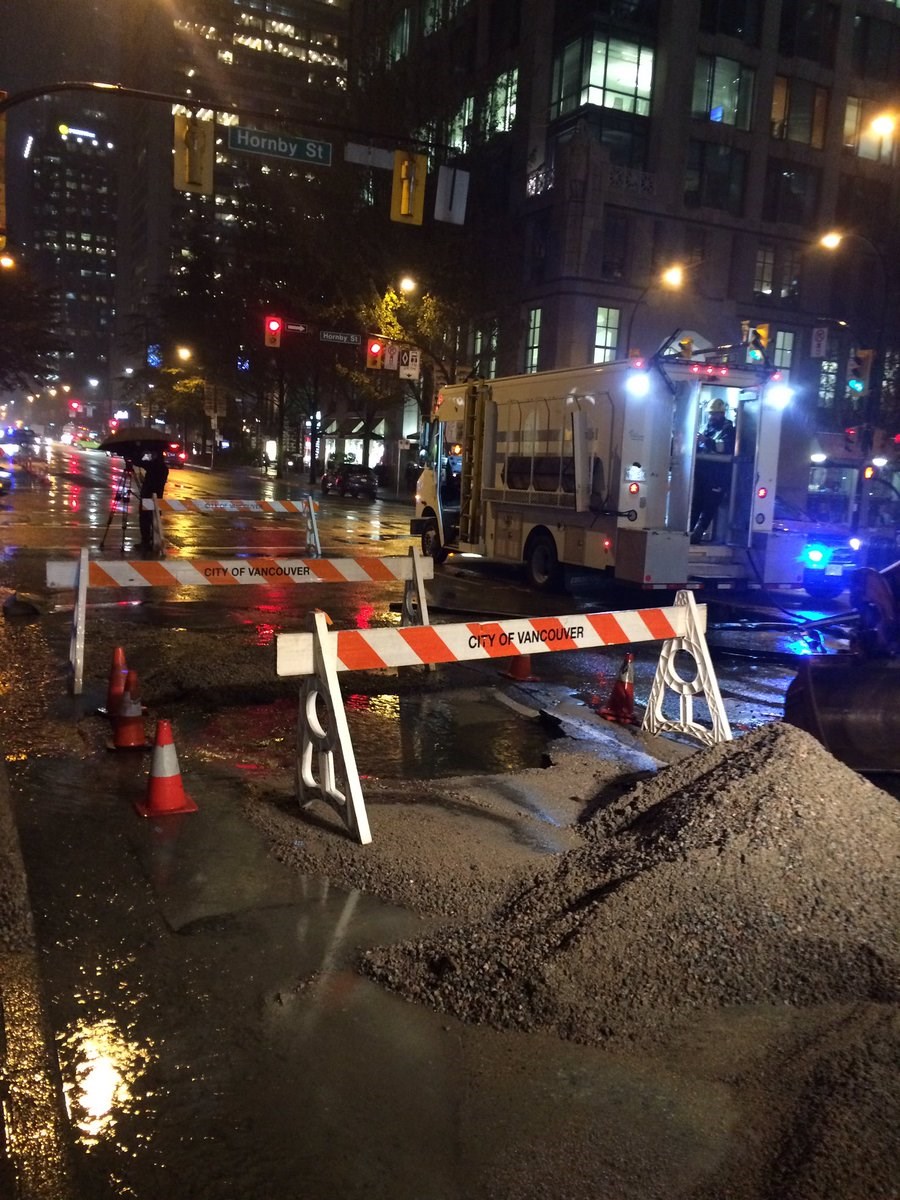 water main break